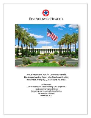 社区福利艾森豪威尔医疗中心 (dba Eisenhower Health) 年度报告和计划